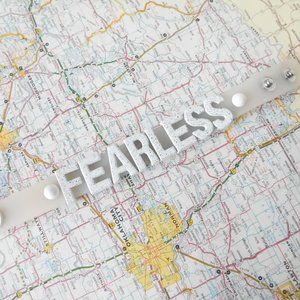 BCBGeneration affirmation rubber bracelet